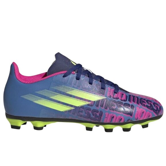 adidas X Speedflow Messi.4 Flexible Ground Cleats Soccer Blue Pink Yello 5.5 NWT - Picture 1 of 11